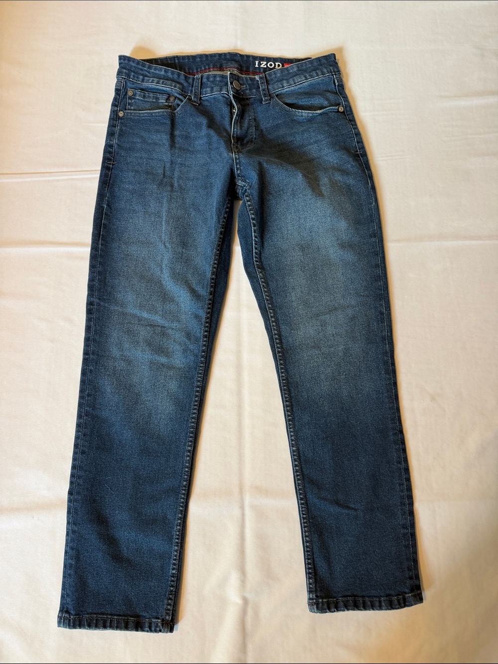 IZOD Straight Leg Fit Comfort Stretch Denim Blue Jeans Men's 32 x 30